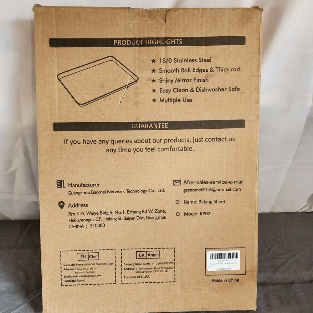 Stainless Steel 17.5 x 13in Baking Sheet Pan-NEW!!